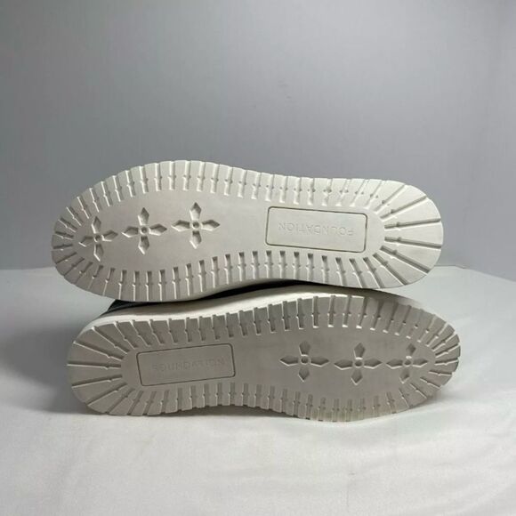 Foundation Footwear Fashion Faux Leather Lace Up Black US 13 - Picture 7 of 8